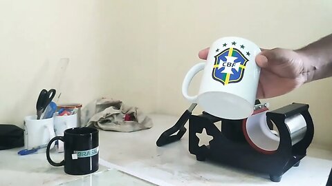 Da pra estampar caneca de porcelana com DTF??? assista até o final vc vai se surpreender