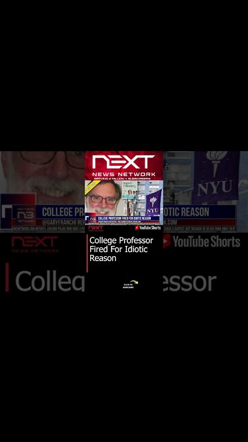 College Professor Fired For Idiotic Reason #shorts