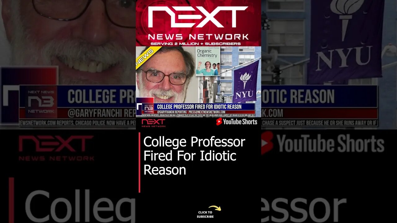 College Professor Fired For Idiotic Reason #shorts