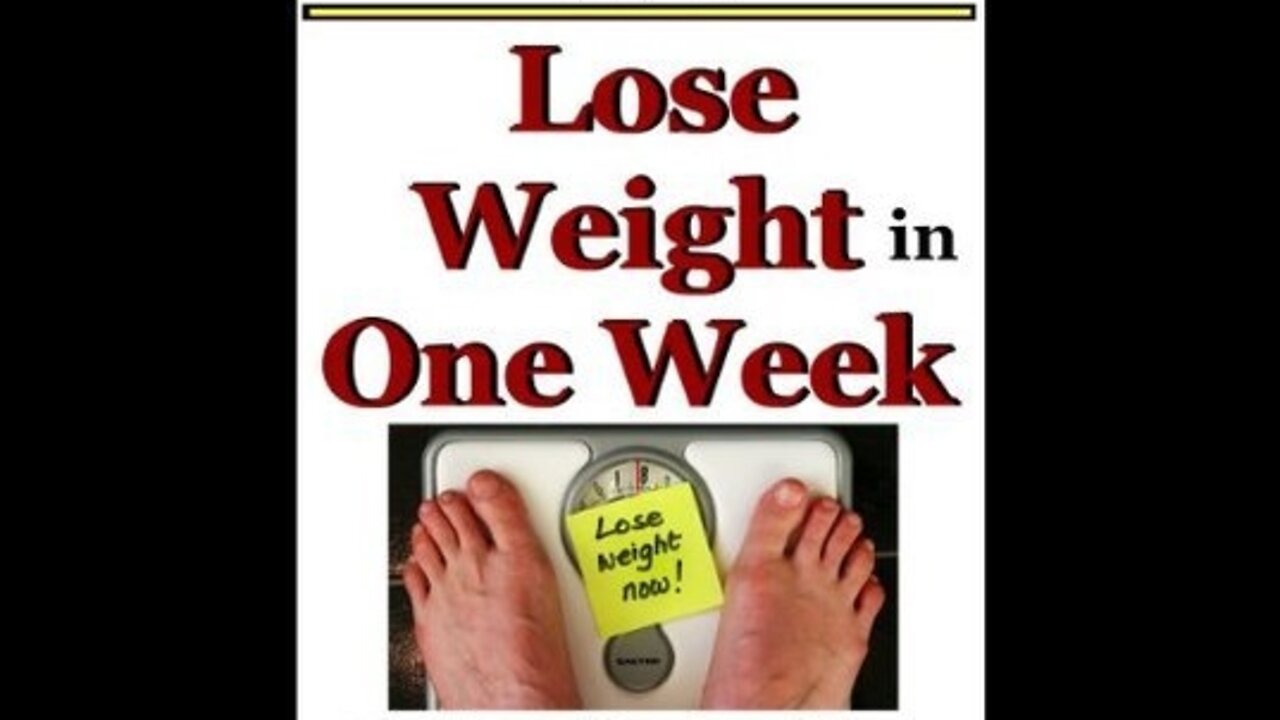 How to Lose Weight Fast in One Week