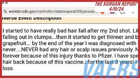 VAERS: HEY BALDY! IT JUST SHOWS THE VACCINE IS WORKING!