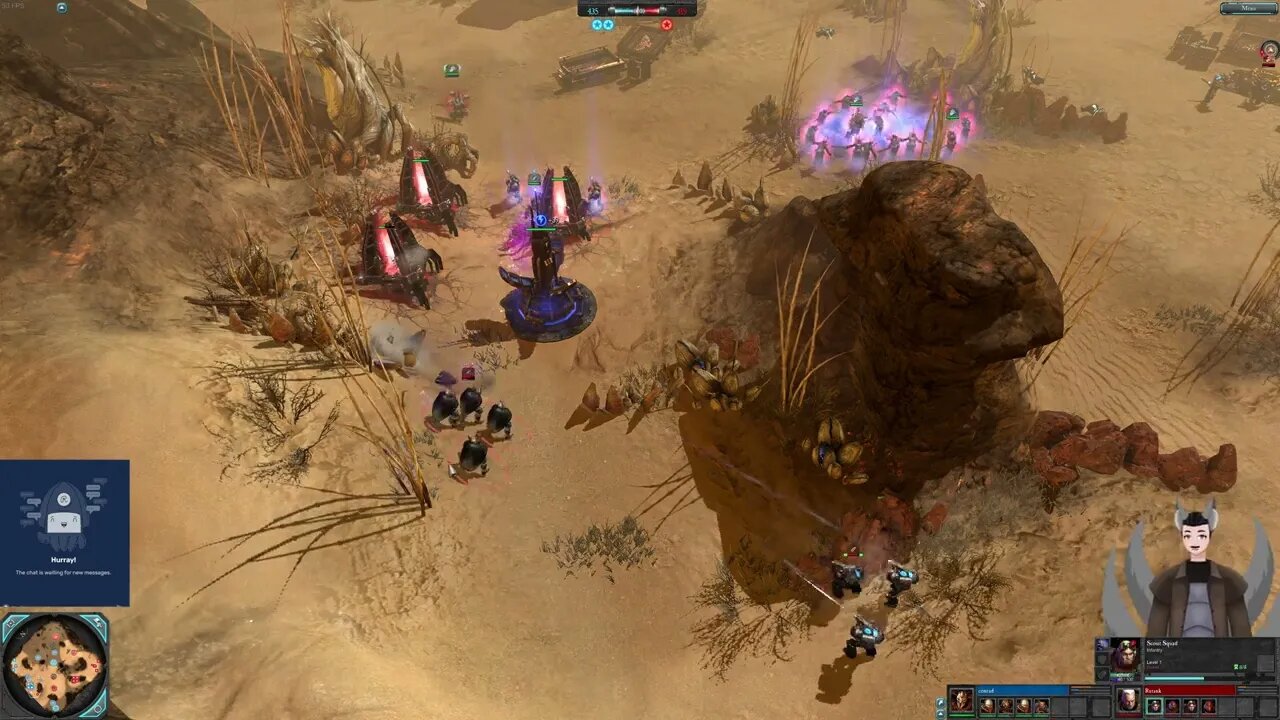 Conrad (Sorcerer) vs Rutank (Force Commander) || Dawn of War 2: Elite Mod