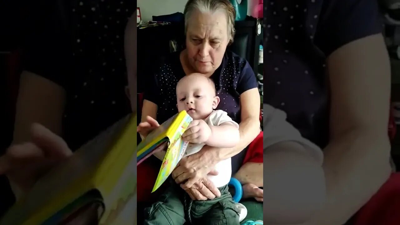 Cute Baby Boy Reading