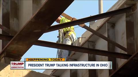 President Trump to promote infrastructure plan in Richfield, Ohio