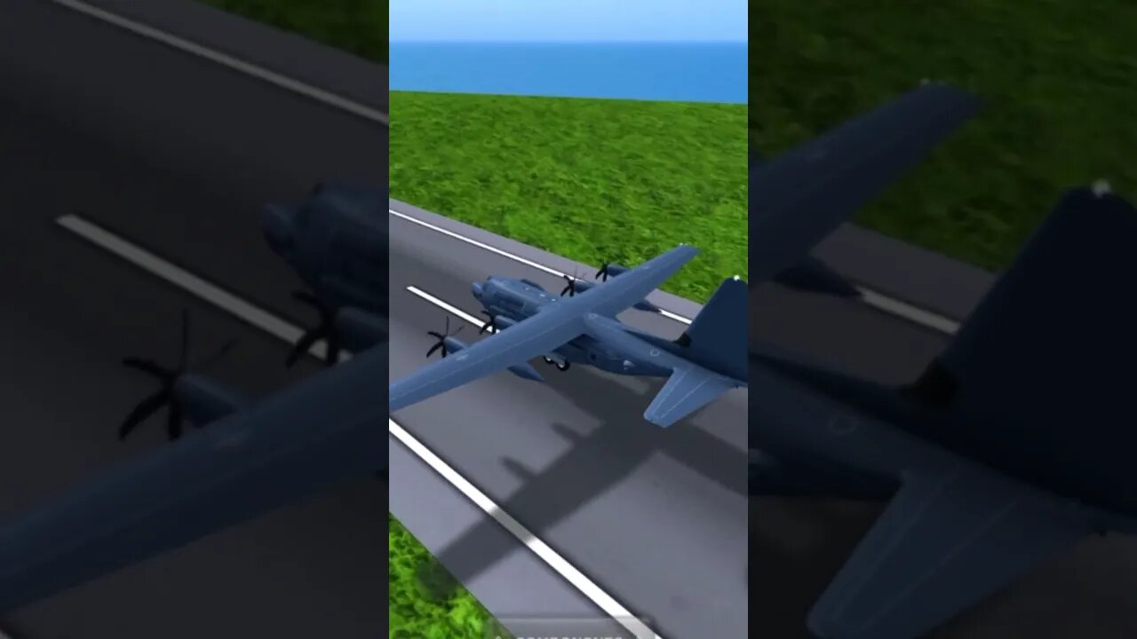 Trying to crash MC-130 into PS-26 | Turboprop Flight Simulator #shorts