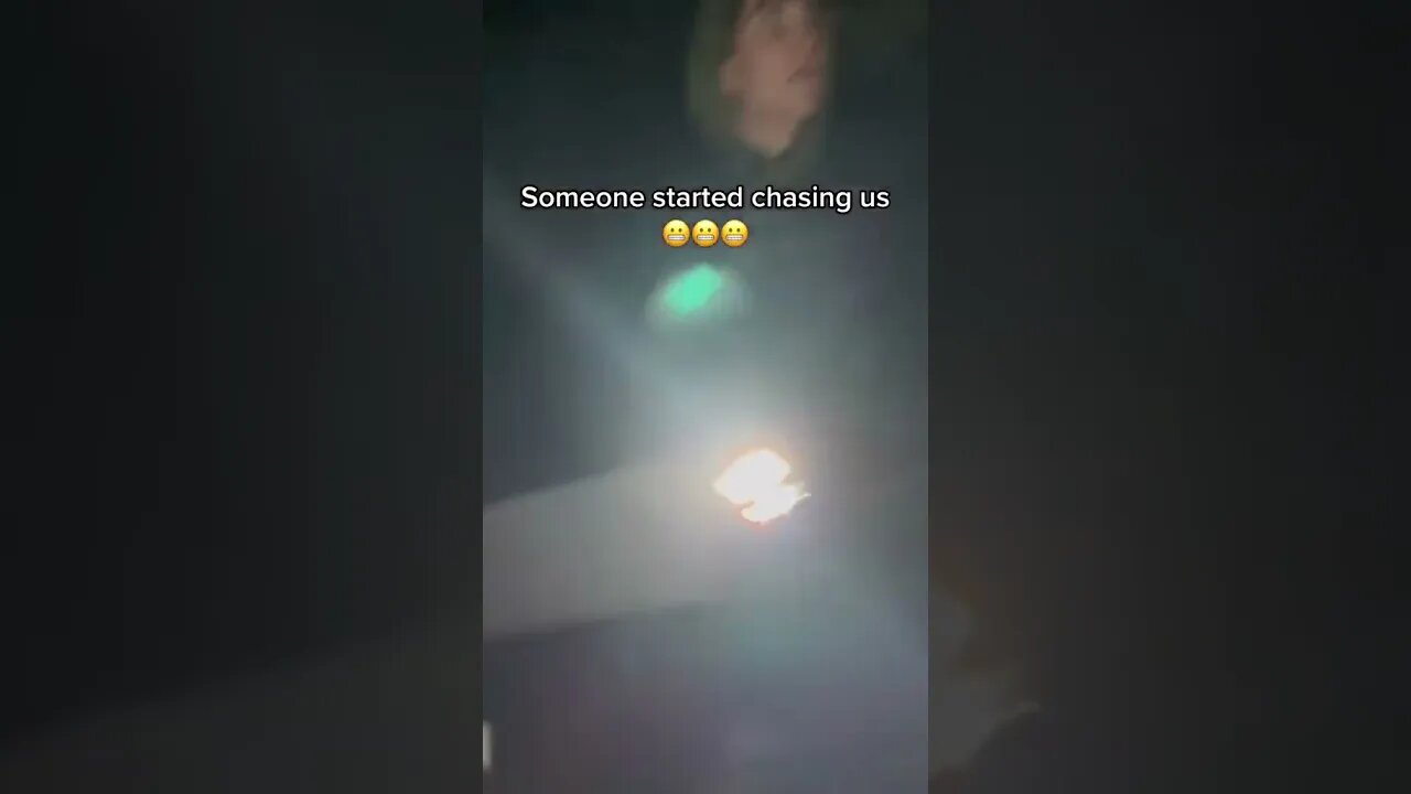 We had to run from something inside a bando