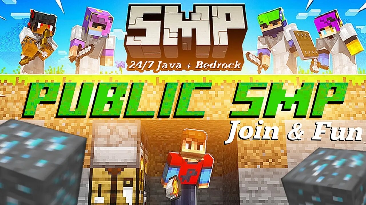 Minecraft Live SMP 24/7 Server | Join 24/7 SMP | LET"S PLAY BEDWARS