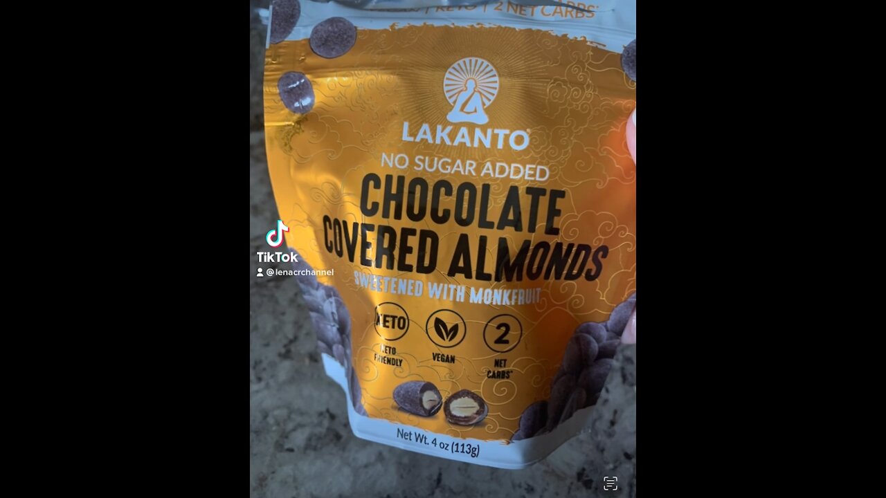 Chocolate covered almonds. Keto, Sugar-free, low carb