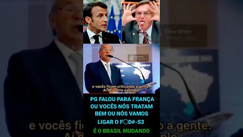 Paulo Guedes Gigante Contr4 a Franç4. se vocês não nós respeit4 a gente liga o f0d$ - S3 #shorts