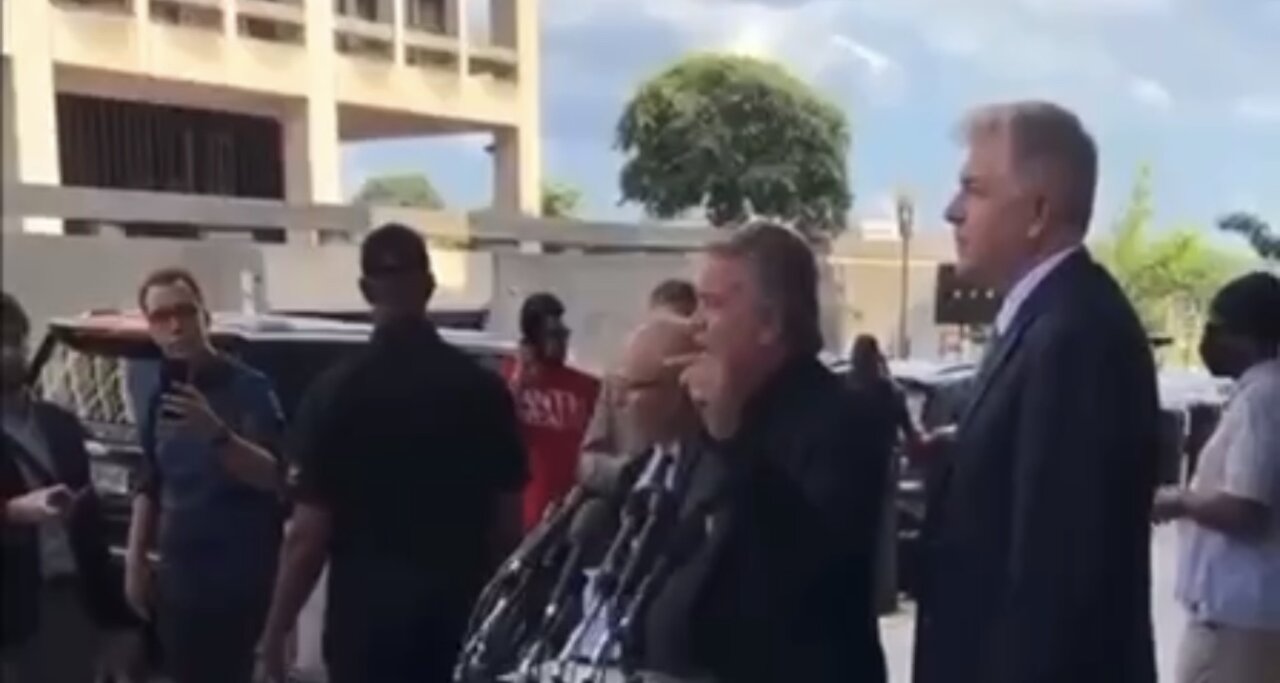 Bannon Outside The Courthouse Today