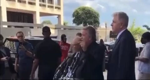 Bannon Outside The Courthouse Today