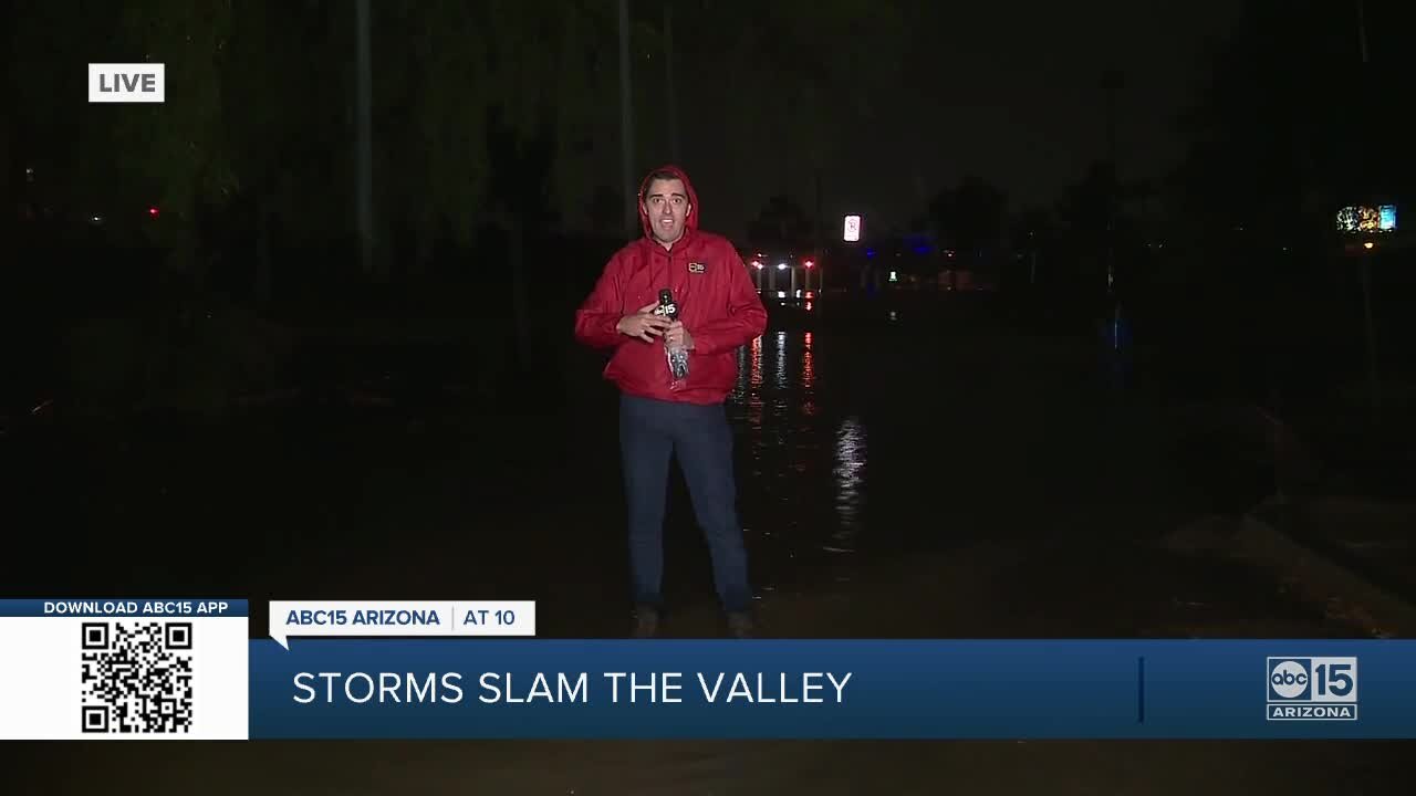 Storms slam the Valley Thursday night