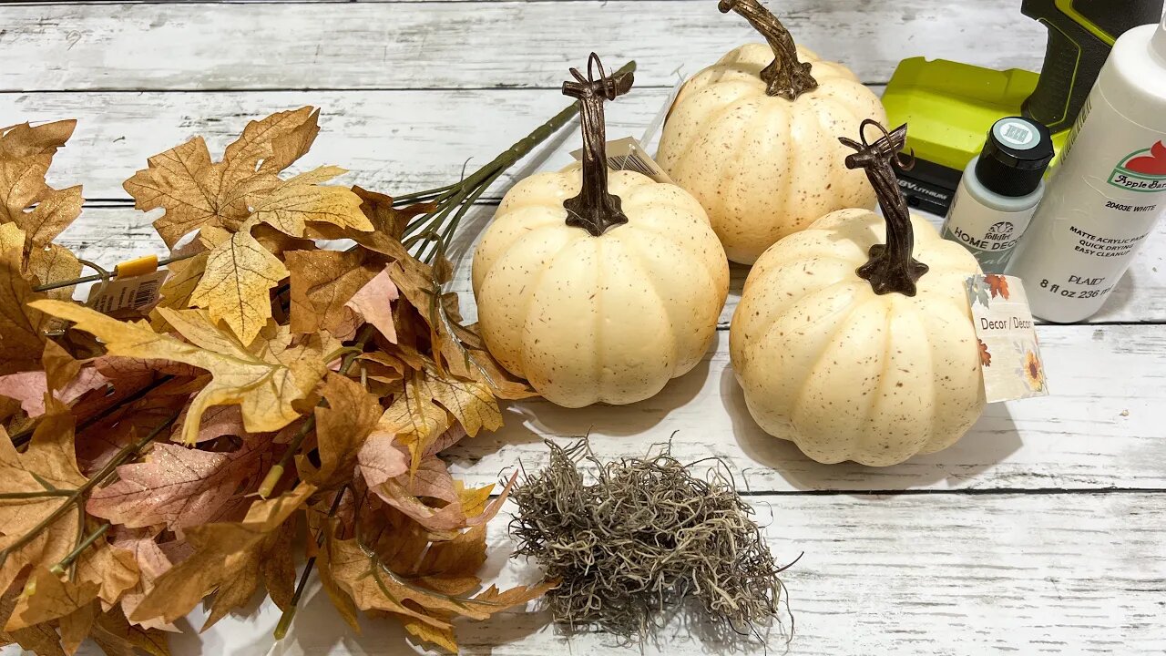 Stacked Pumpkins DIY || Using Dollar Tree Supplies [ 1 Easy DIY ]