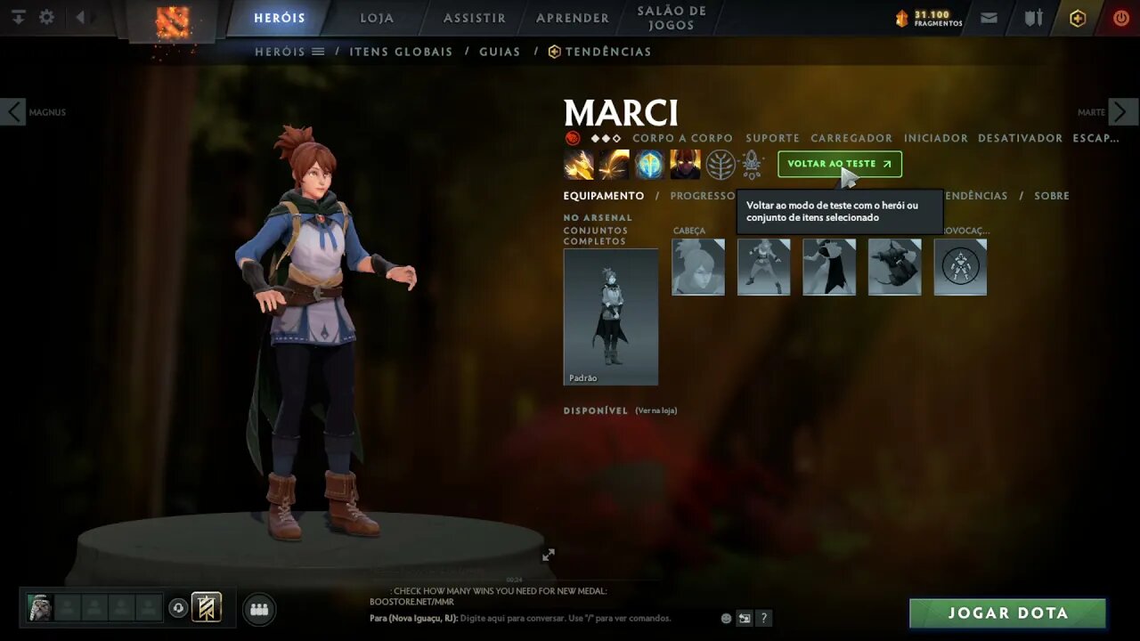 Testando o hero novo - Marci Dota 2 (Meio broken)