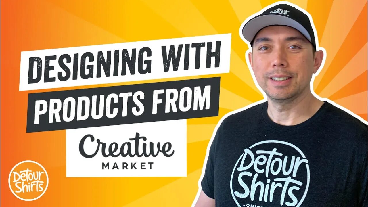 Designing with Creative Market | How to Create Print on Demand T-Shirt Designs Using Fonts & Clipart