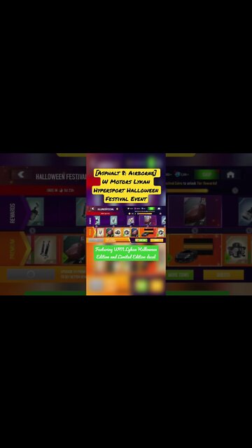 [Asphalt 8: Airborne (A8)] W Motors Lykan Hypersport Halloween Edition Festival Event | #Shorts clip