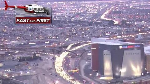 Three-car crash causes major back up on I-15, near Sahara