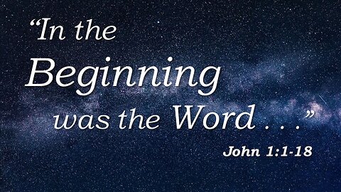 in the beginning was the word
