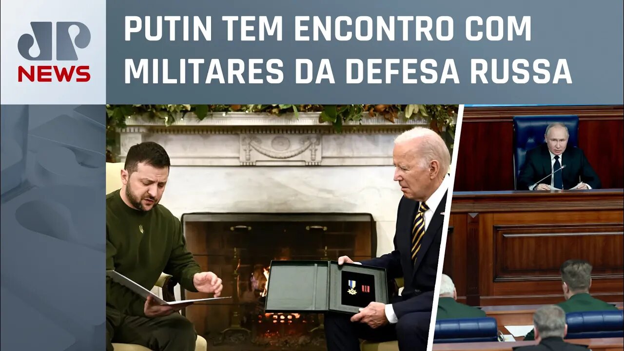 Zelensky sai do país pela primeira vez desde o início da guerra e tem reunião com Biden