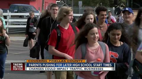 Parents pushing for later high school start times