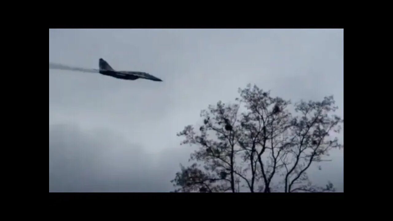 Ukraine War MiG 29 Low Pass