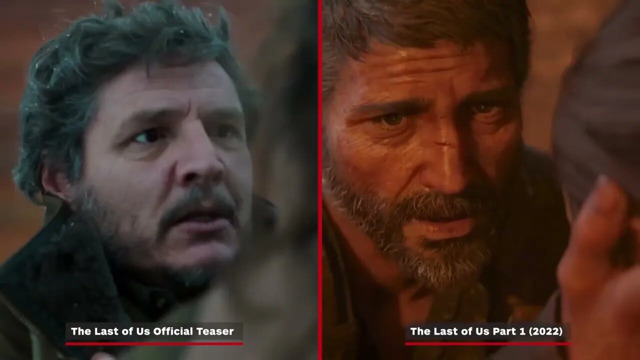 The Last of Us Series Teaser Side-By-Side Comparison (Part 1 vs HBO Series)