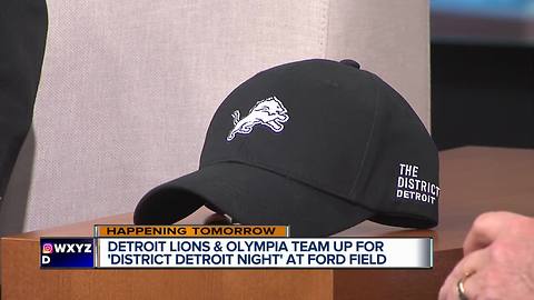 Detroit Lions and Olympia team up for District Detroit night