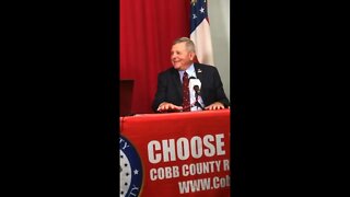 VFAF'S ADMIRAL KUBIC on John Fredericks 5-2-22 TEAM TRUMP Georgia Bus Tour Cobb County GA
