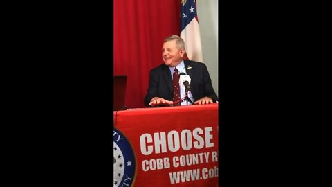 VFAF'S ADMIRAL KUBIC on John Fredericks 5-2-22 TEAM TRUMP Georgia Bus Tour Cobb County GA