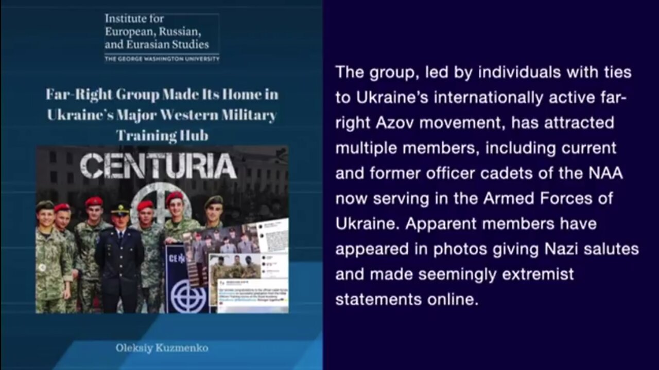 Centuria: Ukraine Azov-Nazis powered by Western Countries Academies