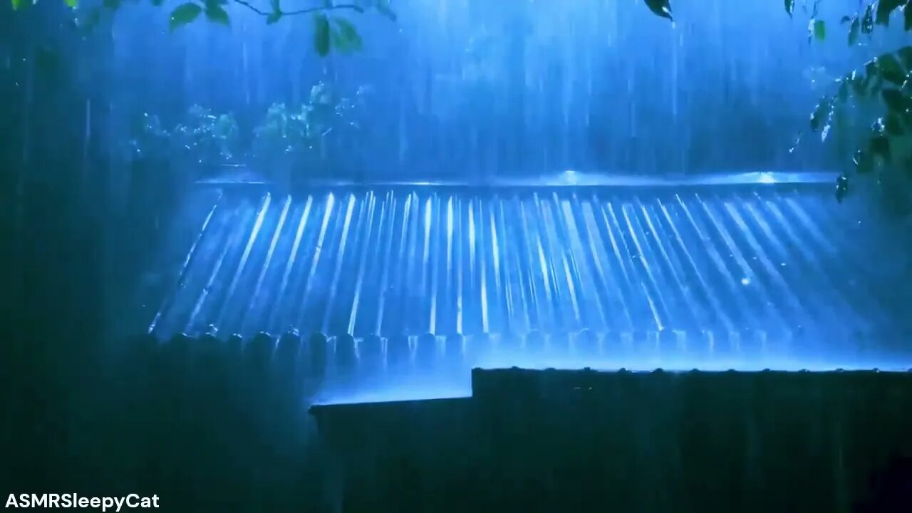 💤Monsoon Rainfall Will Put You to Sleep Fast 8︱Deep SLEEP, Relieve Stress, Meditate⚡🌧