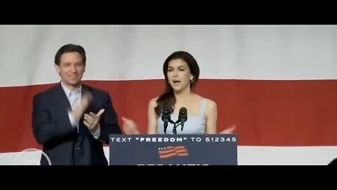 Casey Desantis beautiful and charming gets fired up in speech alongside her husband Ron Desantis