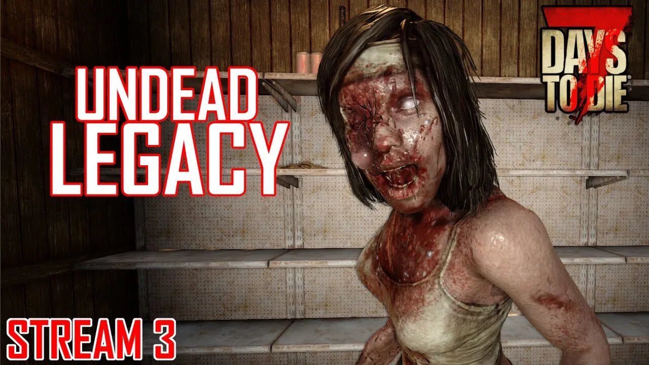 First Horde Night | Undead Legacy Mod | 7 Days to Die A20 | Ep 3 #live