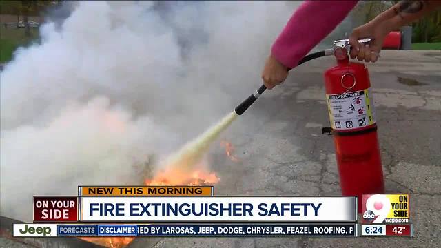 Knowing how to use a fire extinguisher could be a matter of life or death