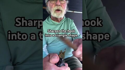 How to properly sharpen a hook #sharphooks #howtosharpen