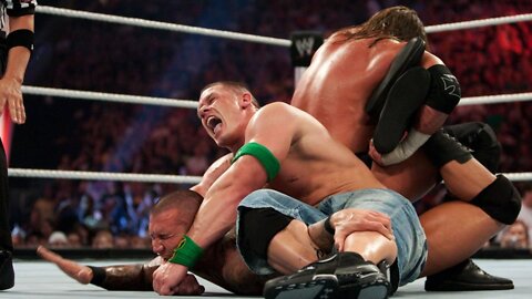 John Cena vs Triple H vs Randy Orton Night Of Champions 2009 Highlights