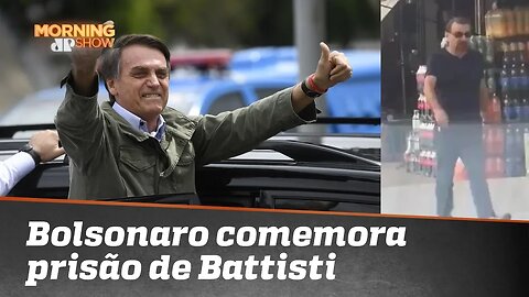 Bolsonaro comemora prisão de Cesare Battisti