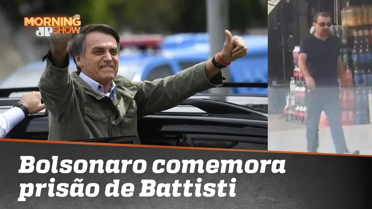 Bolsonaro comemora prisão de Cesare Battisti