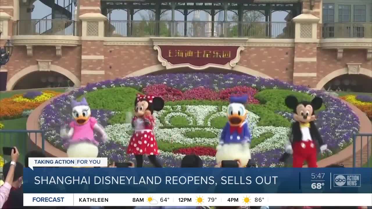 Shanghai Disneyland reopens with anti-virus controls