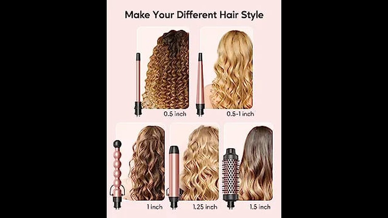 5 in 1 curling hair