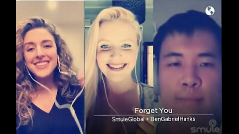 Ben sang with 2 different partner on Smule app