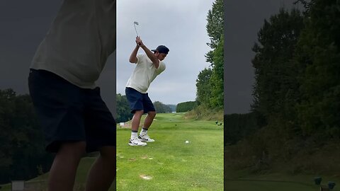 So fun playing this long PAR 3 ⛳️🏌🏻‍♂️ #golf #shorts