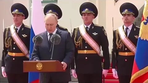 Putin thanks the loyalty of Russian Armed Forces during the coup of the PMC