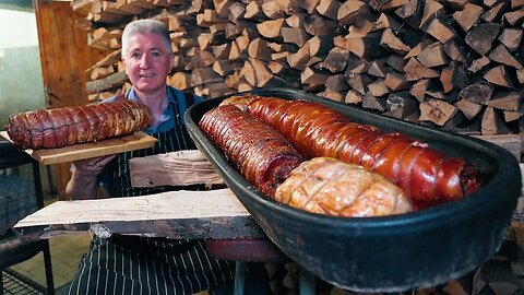 ROLLED LAMB ROAST ON BEECHWOOD! Prle is a Master of His Craft