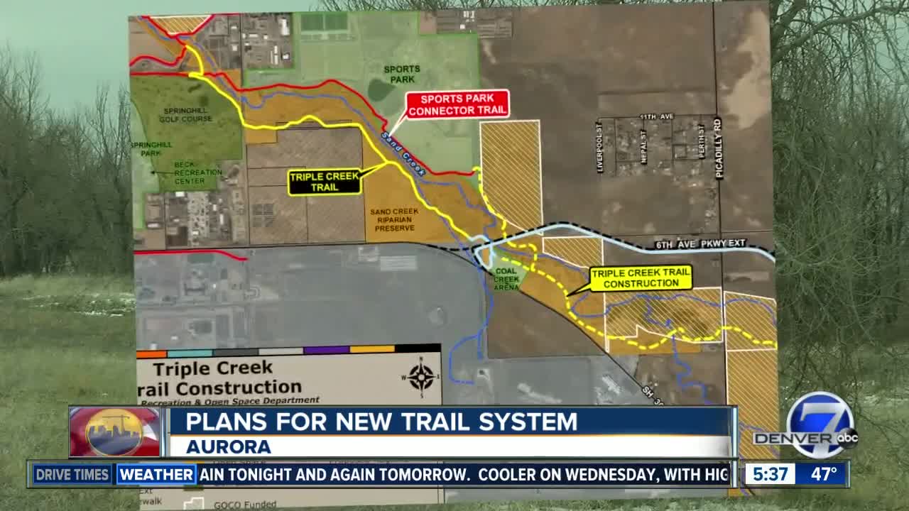 Triple Creek Trail in Aurora