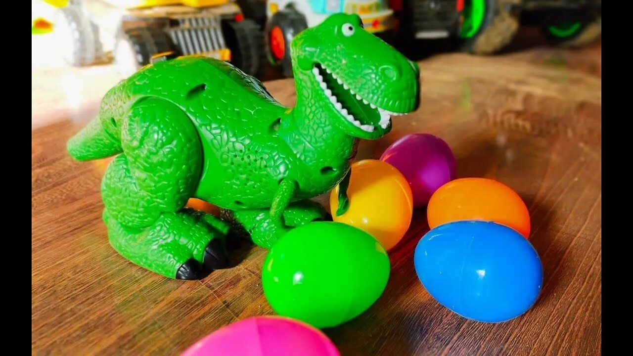 Dinosaur Eggs ,Dinosaur and snake Fight, kids toys, toys video