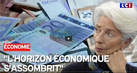 Lhorizon économique sassombrit en zone euro C. Lagarde