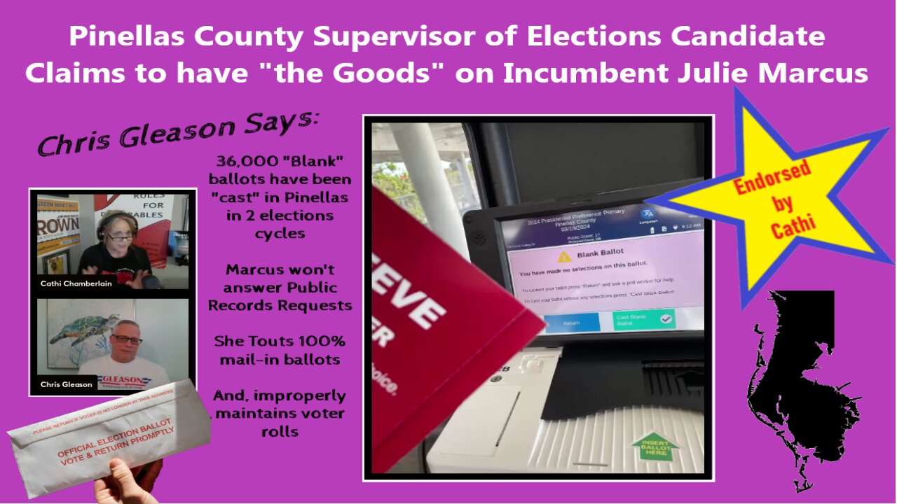 Pinellas County FL SOE Candidate Exposes Incumbent Julie Marcus