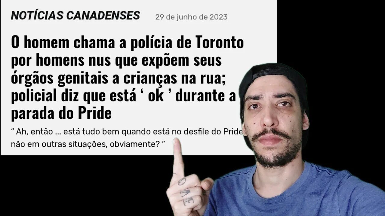 Homens nus expondo órgãos genitais a crianças durante o Desfile do Orgulho estava ok.