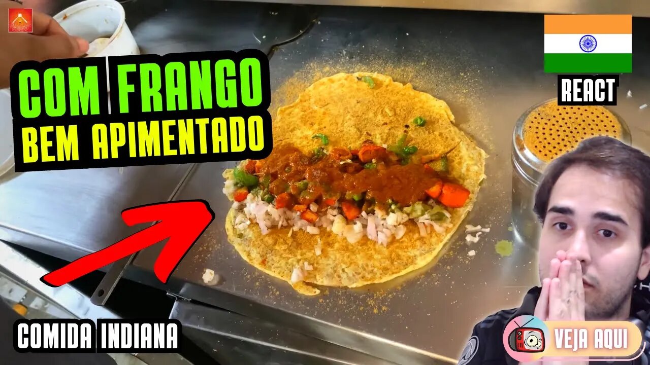 Haja CONDIMENTO e PIMENTA! Você comeria? Reagindo a COMIDAS DE RUA INDIANAS | Veja Aqui Reacts